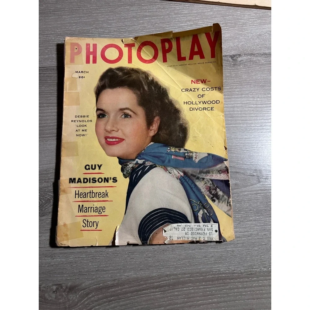 Vintage 1950s Movie Magazine Lot Photoplay Modern Screen Movie Debbie Reynolds